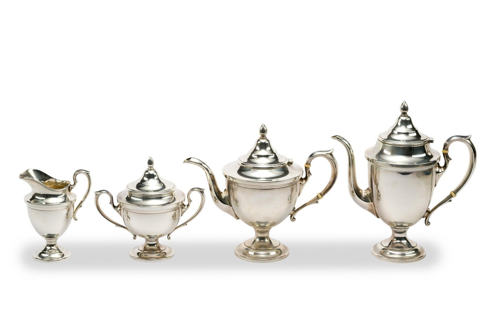 Hunt Company Sterling Silver Coffee and Tea Set (1 of 5)