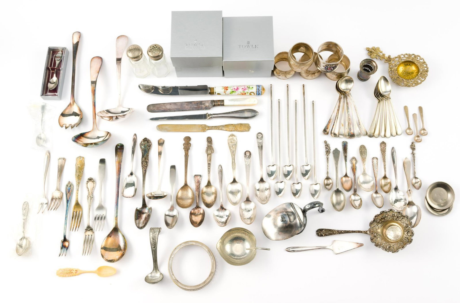 Silverplate Souvenir Spoons and Serving (1 of 9)