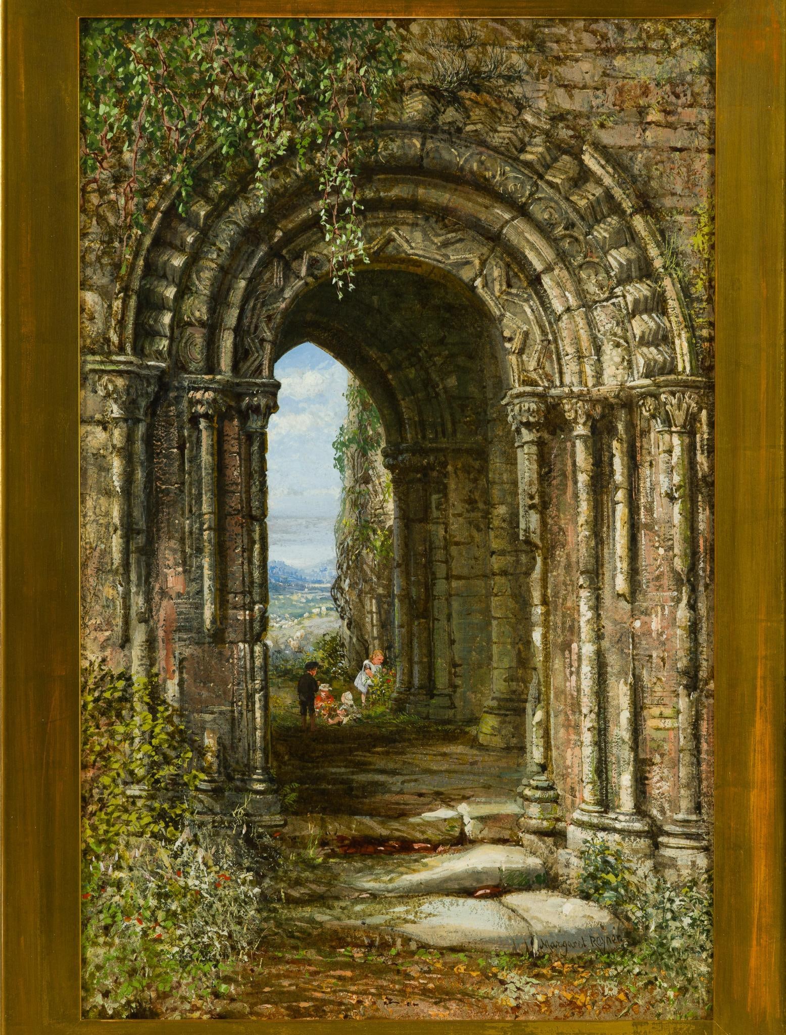 Antique Watercolor by Margaret Rayner (British, 1837 - 1920) (1 of 4)