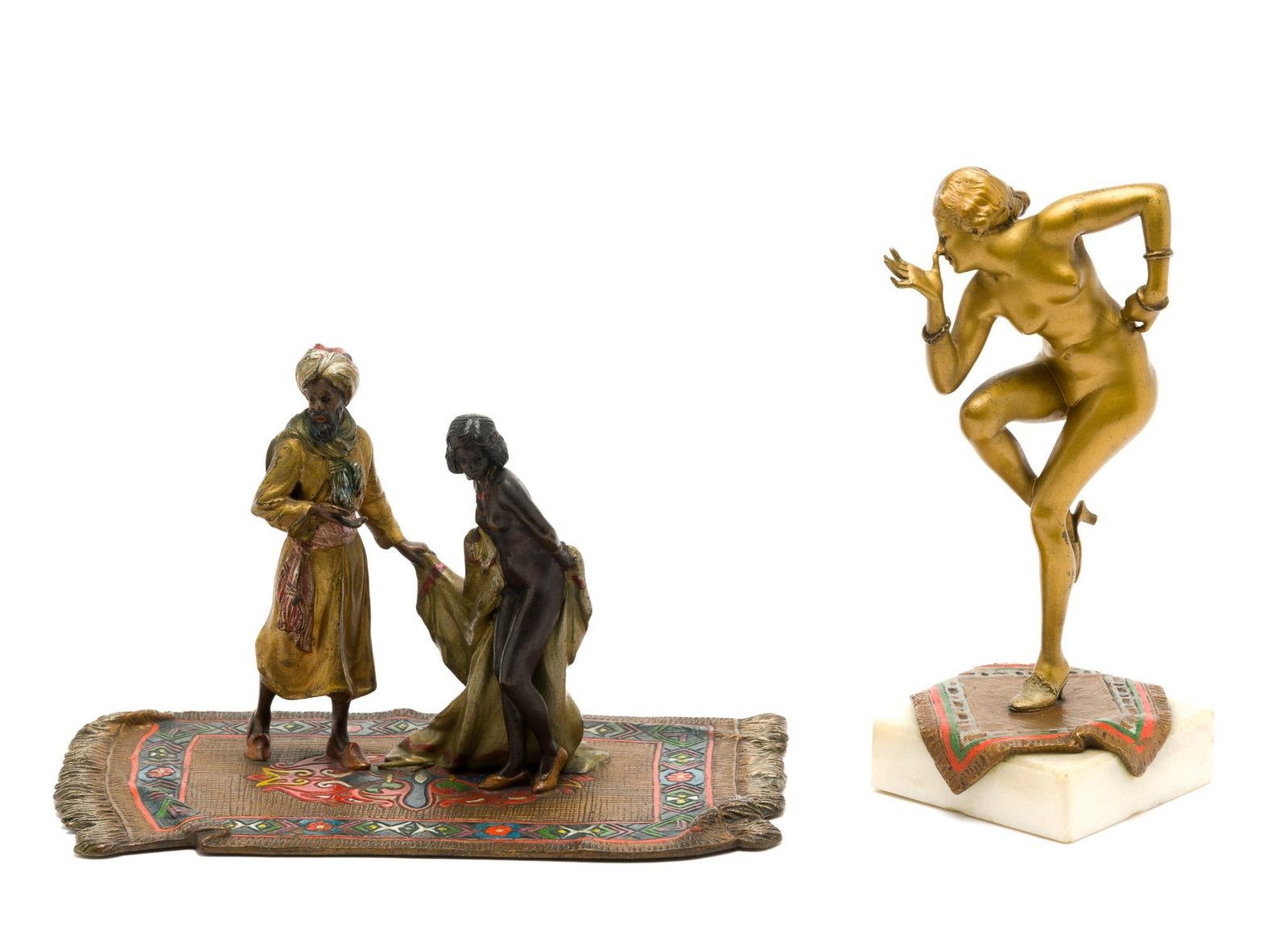2 Bronze Art Nouveau Statues (1 of 7)
