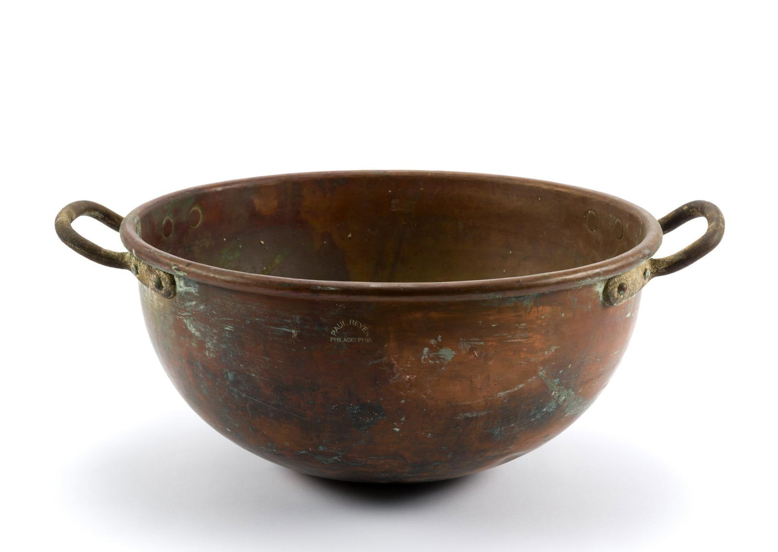 Paul Beyer, Philadelphia, Large Copper Candy Kettle (1 of 5)