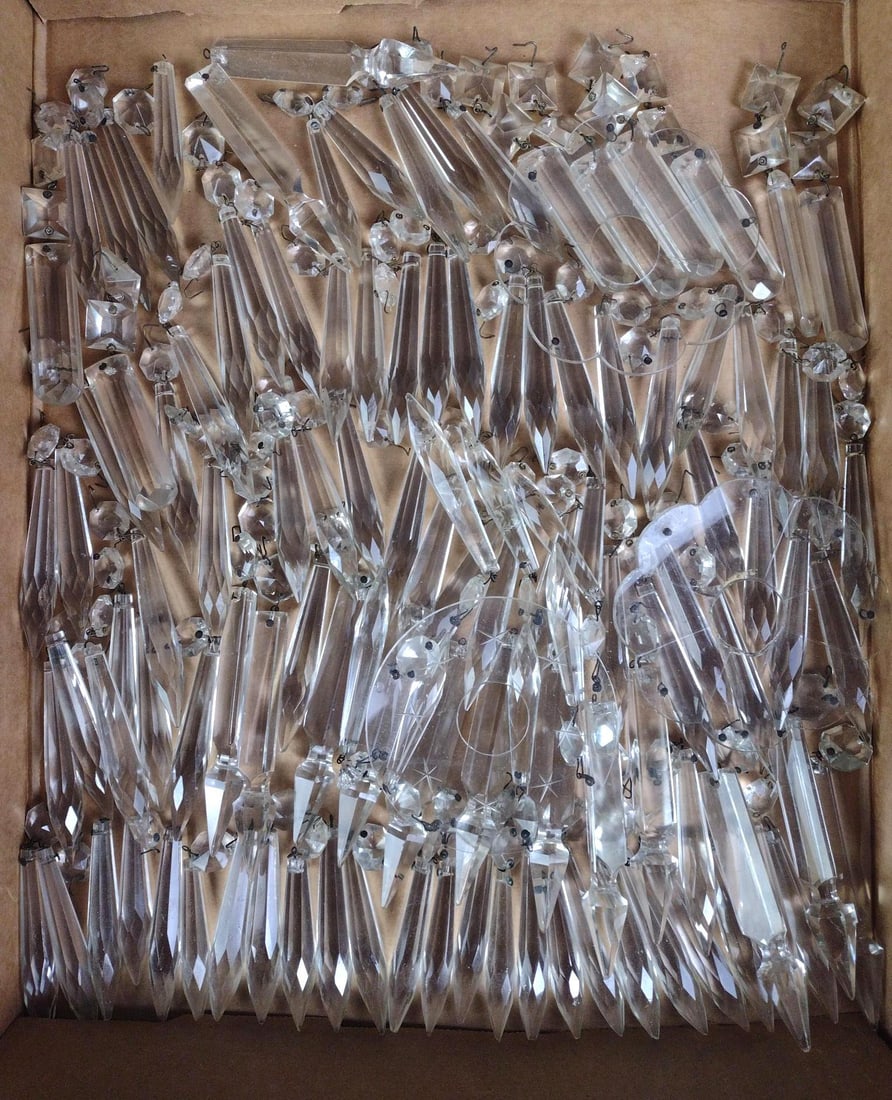 115 Vintage Assorted Chandelier Crystal Prisms (1 of 2)