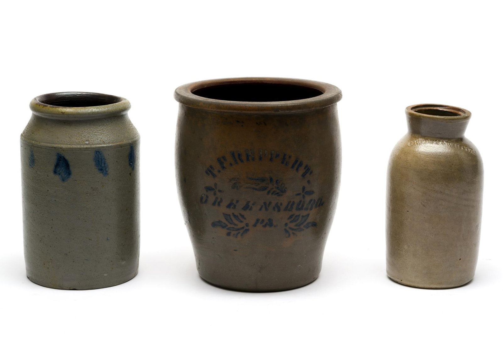 3 Pennsylvania Stoneware Crocks & Jar (1 of 11)