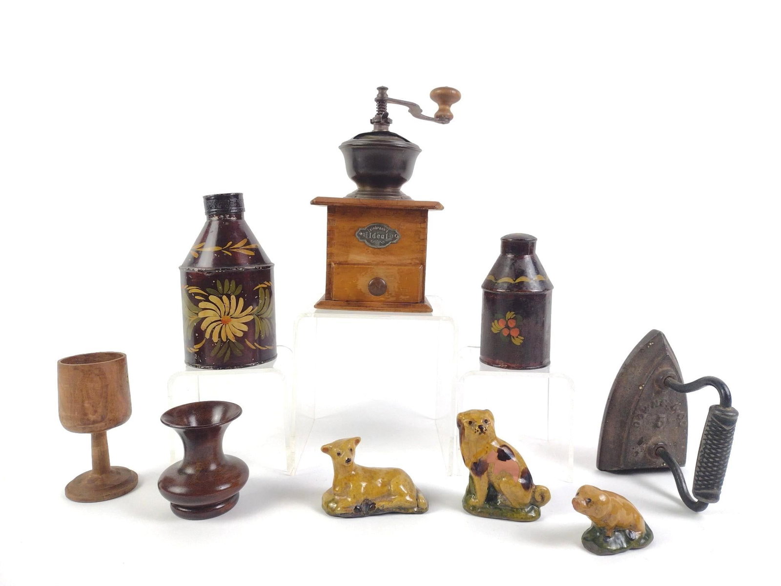 Coffee Grinder, Toleware & Shooner Pottery (1 of 9)