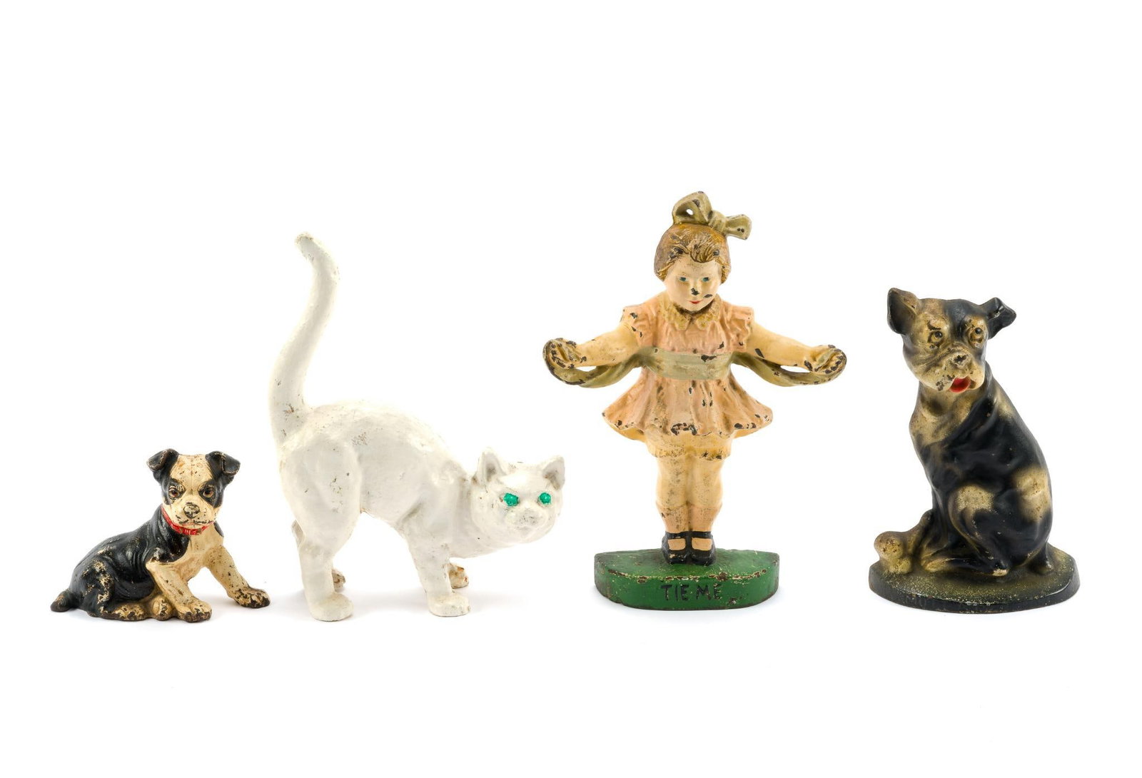 4 Cast Iron Animals and Little Girl (1 of 2)