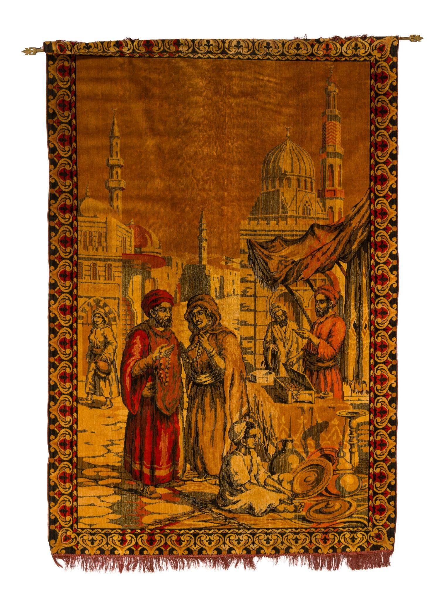 Orientalist Figural Wall Tapestry (1 of 4)