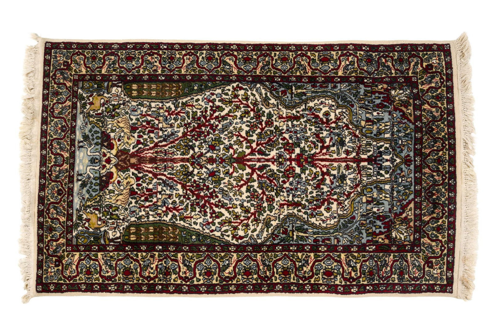 Persian-Style Tree of Life Prayer Rug (1 of 3)