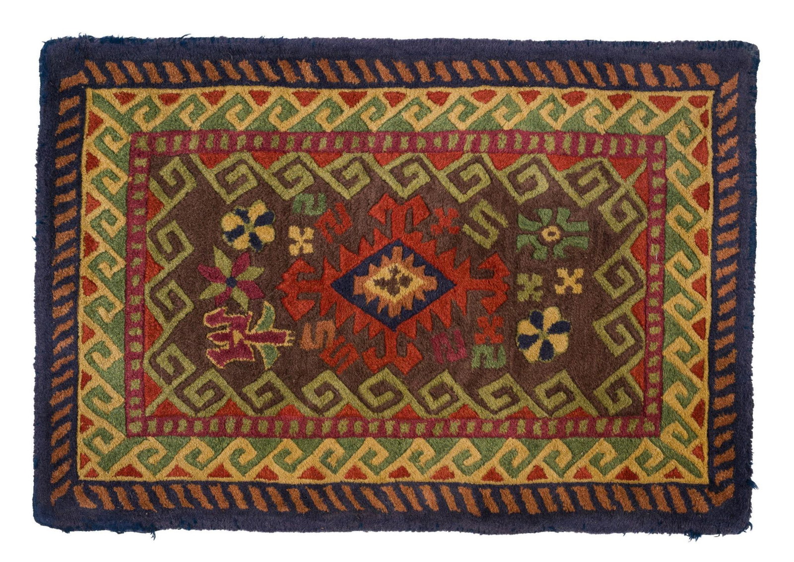 Hand-Hooked Wool Rug (1 of 3)