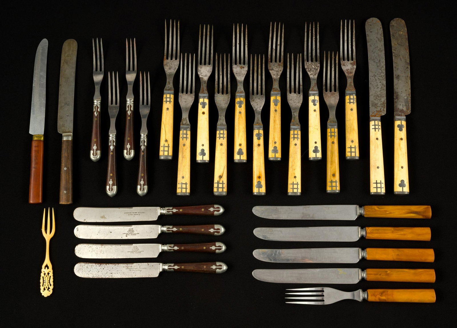 28 Pcs Antique Flatware (1 of 2)