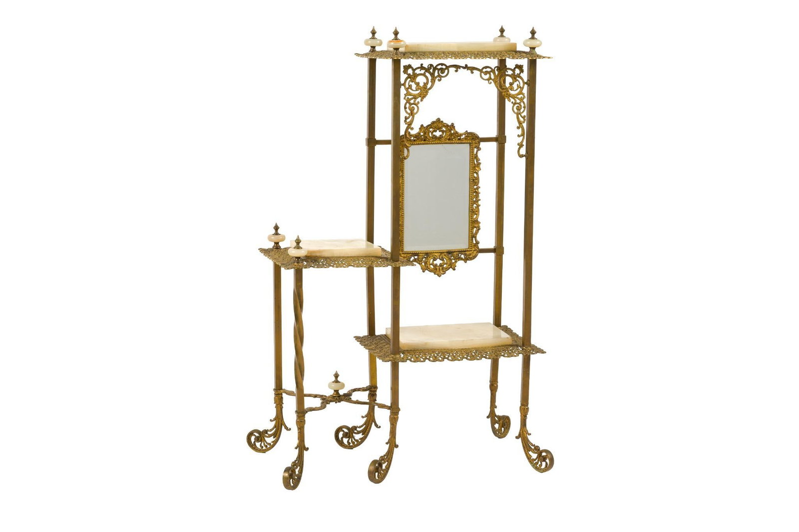Edwardian Brass Entagere (1 of 7)