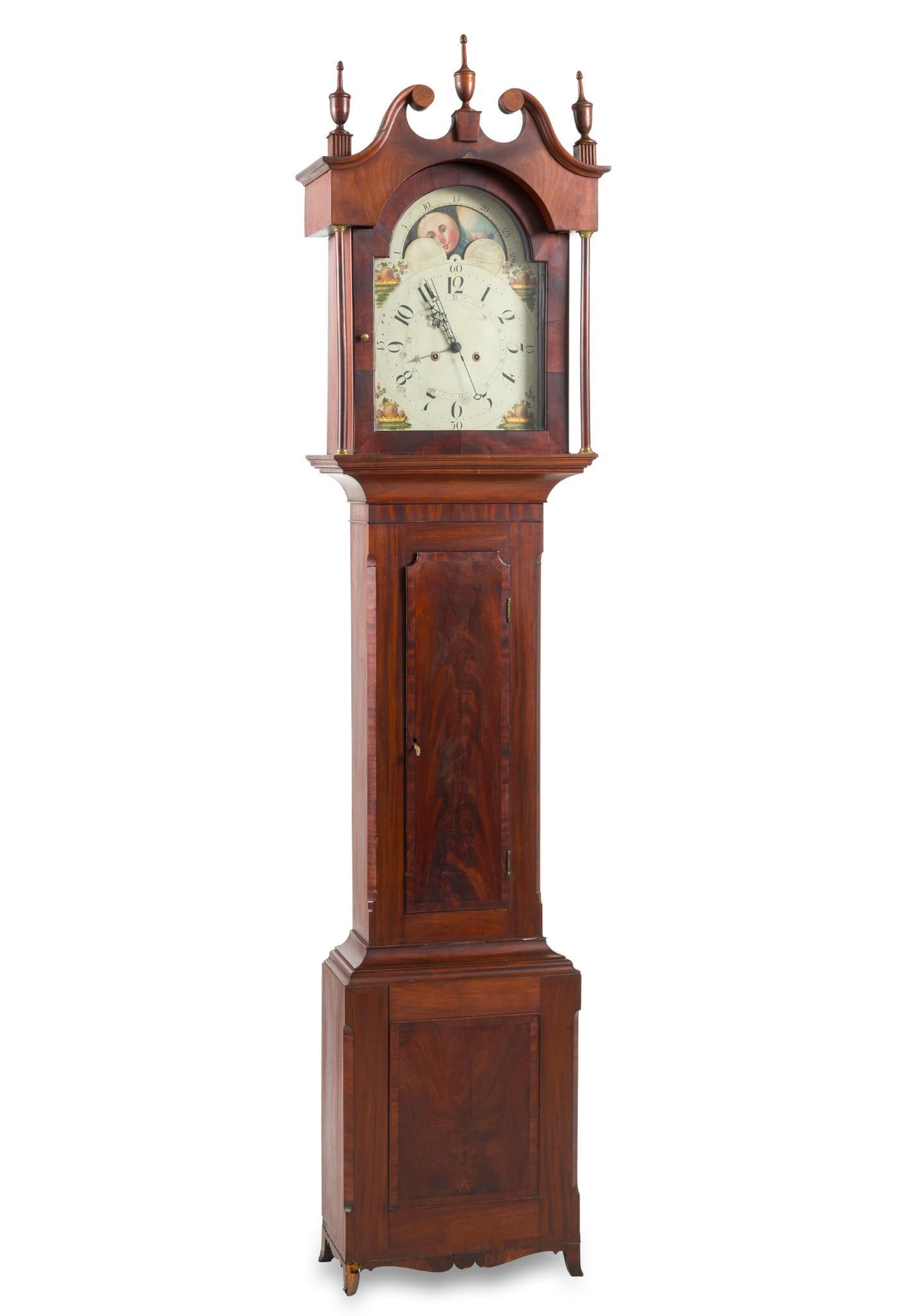 Pennsylvania 8-day Hepplewhite Tall Case Clock (1 of 8)