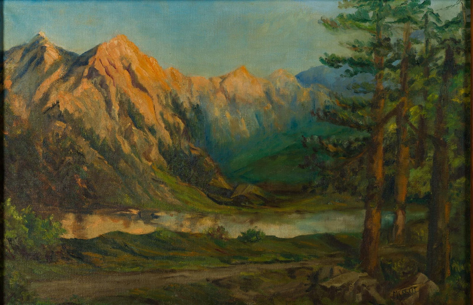 Merritt Forest Scene Painting (1 of 4)