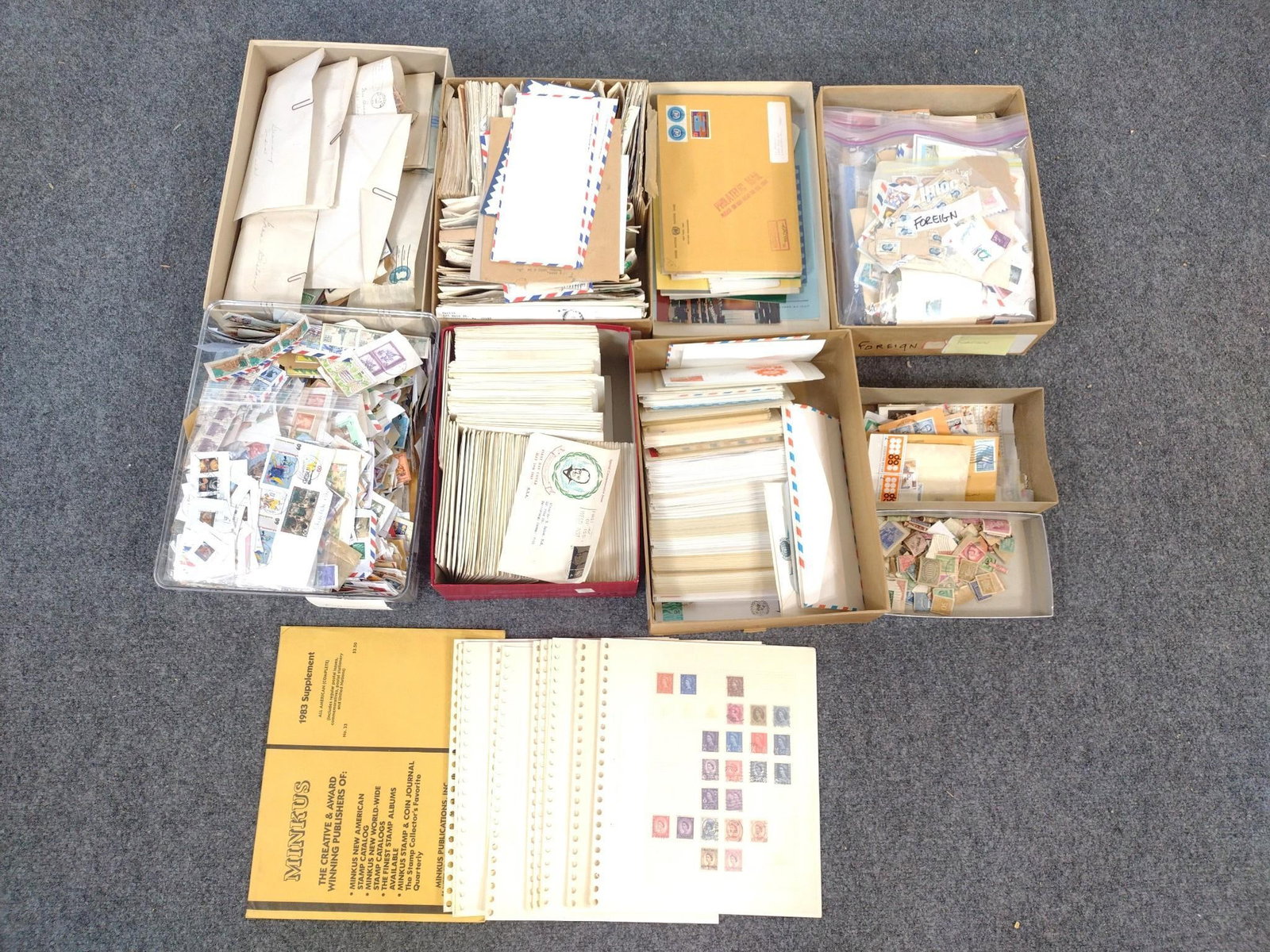 Collection of Foreign Stamps: Includes Belgium, England, and more. 