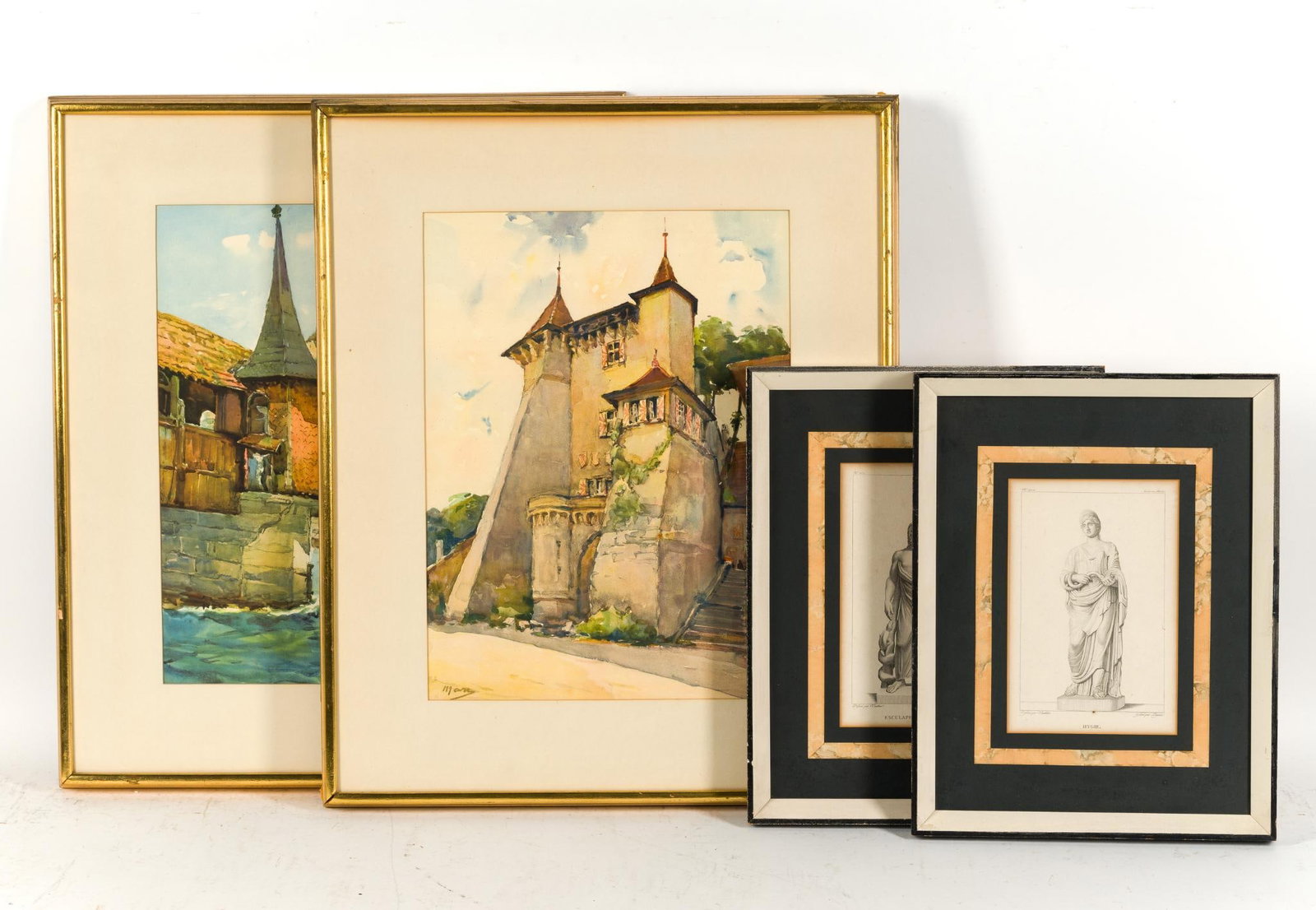 Watercolor Paintings Nicolas Markovitch and Engravings (1 of 10)