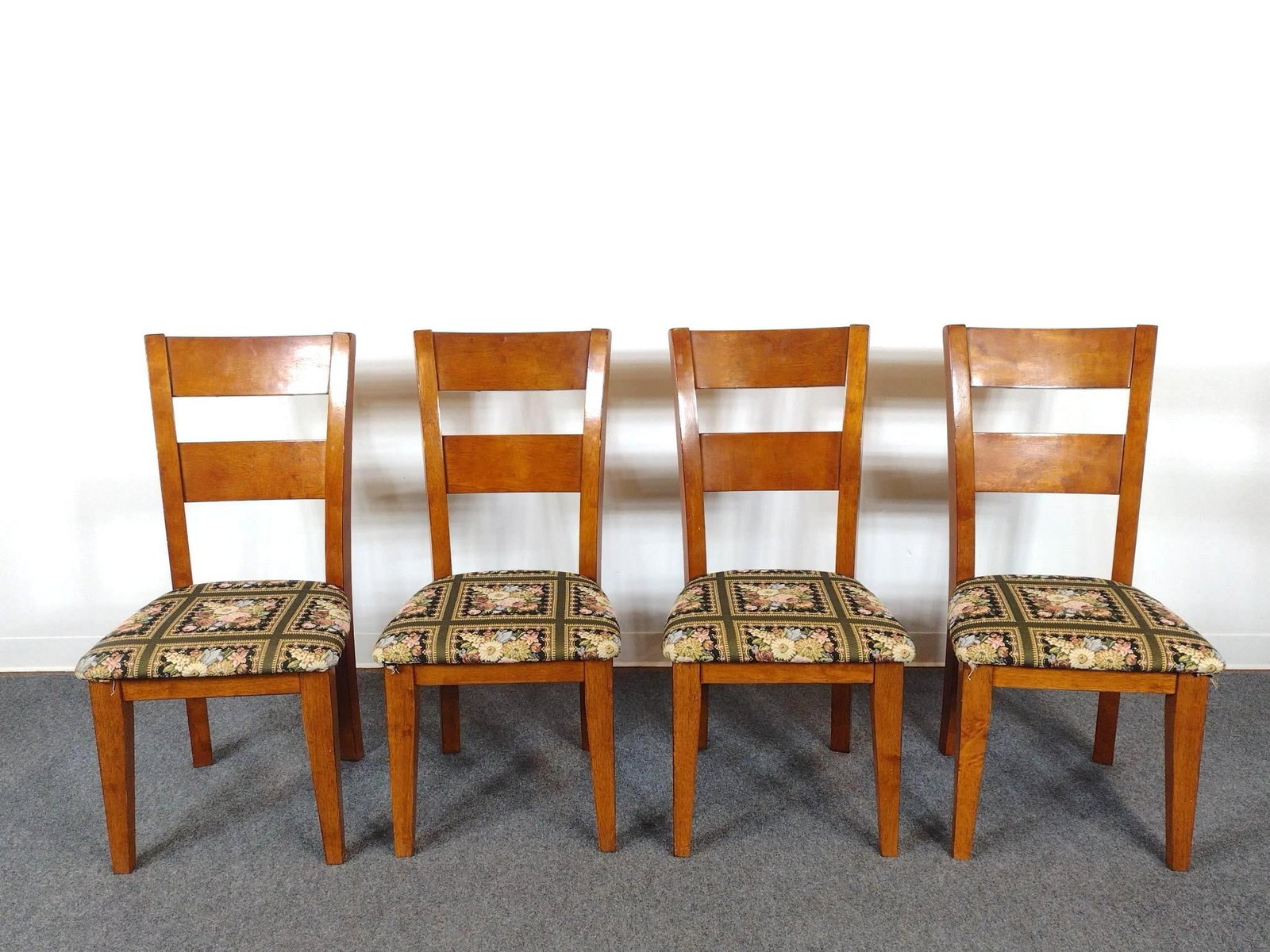 Set of 4 Steve Silver Company Side Chairs: Each 18" wide X 19" deep X 39-1/4" high. 