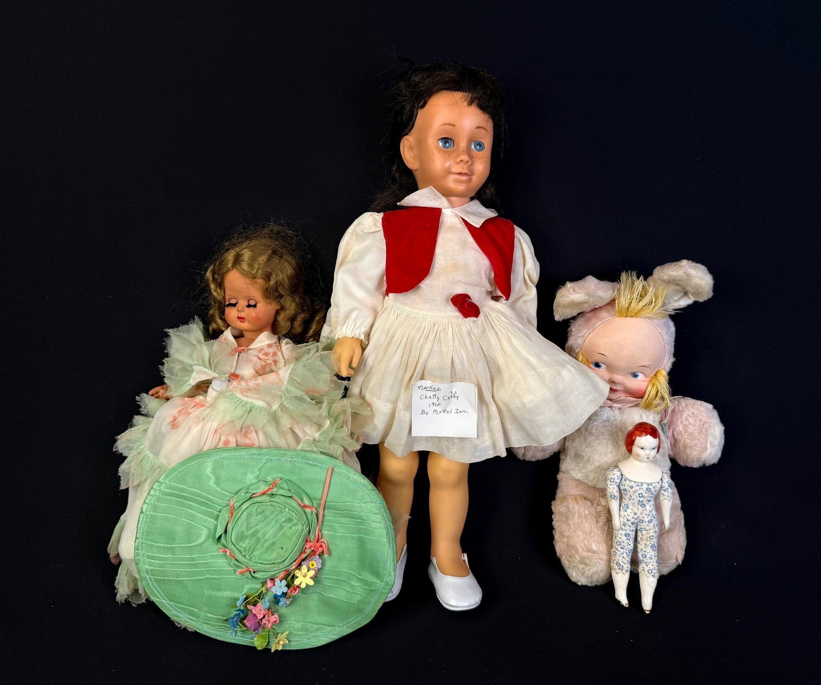 4 Vintage Dolls incl. Dolli Gund Bunny (1 of 4)