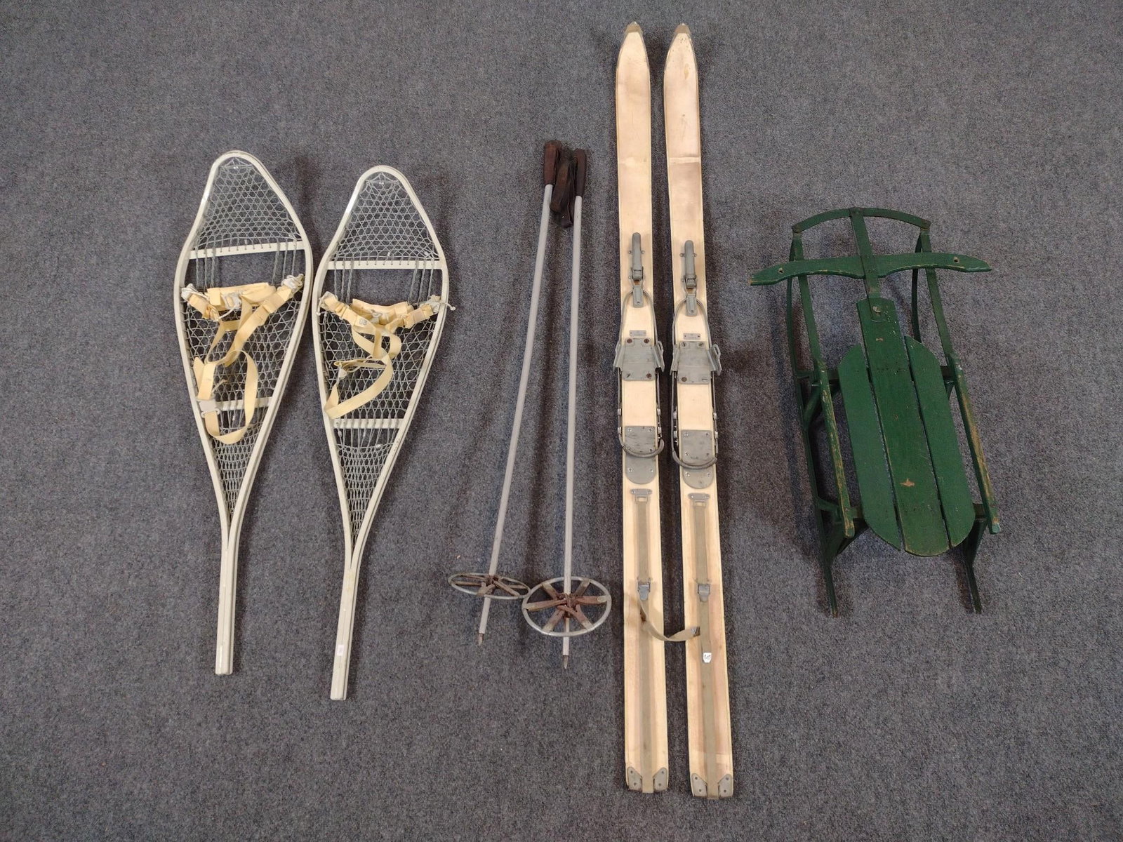 Skis, Snowshoes, and Sled (1 of 6)