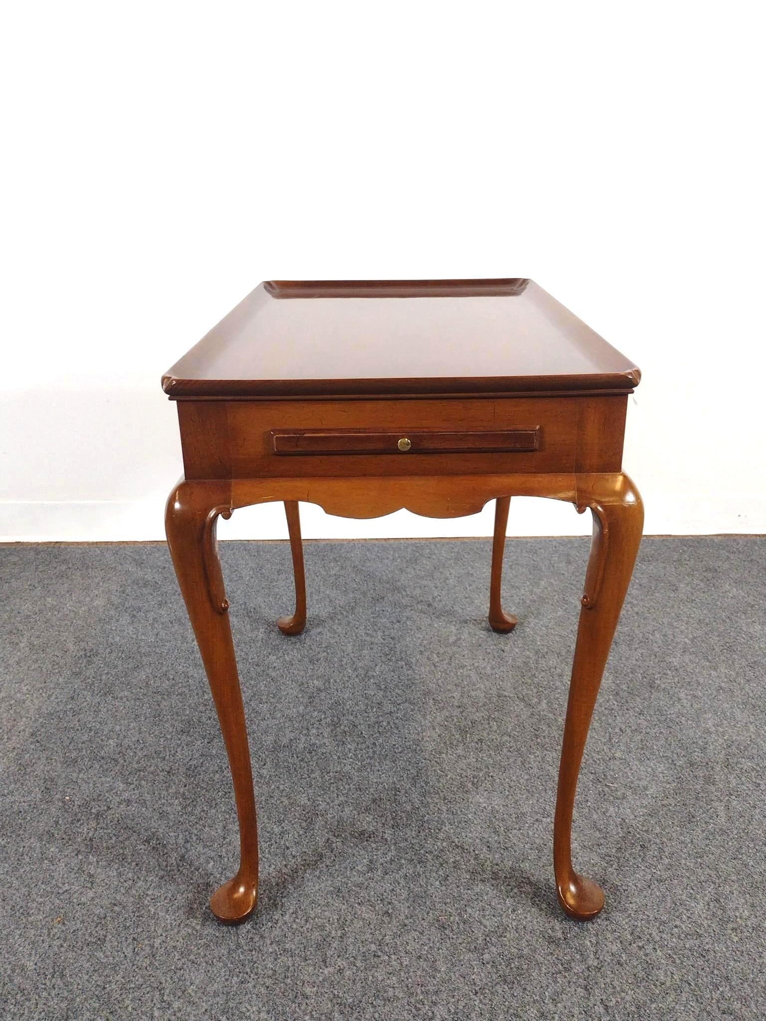 Queen Anne Style Mahogany Tea Table (1 of 5)