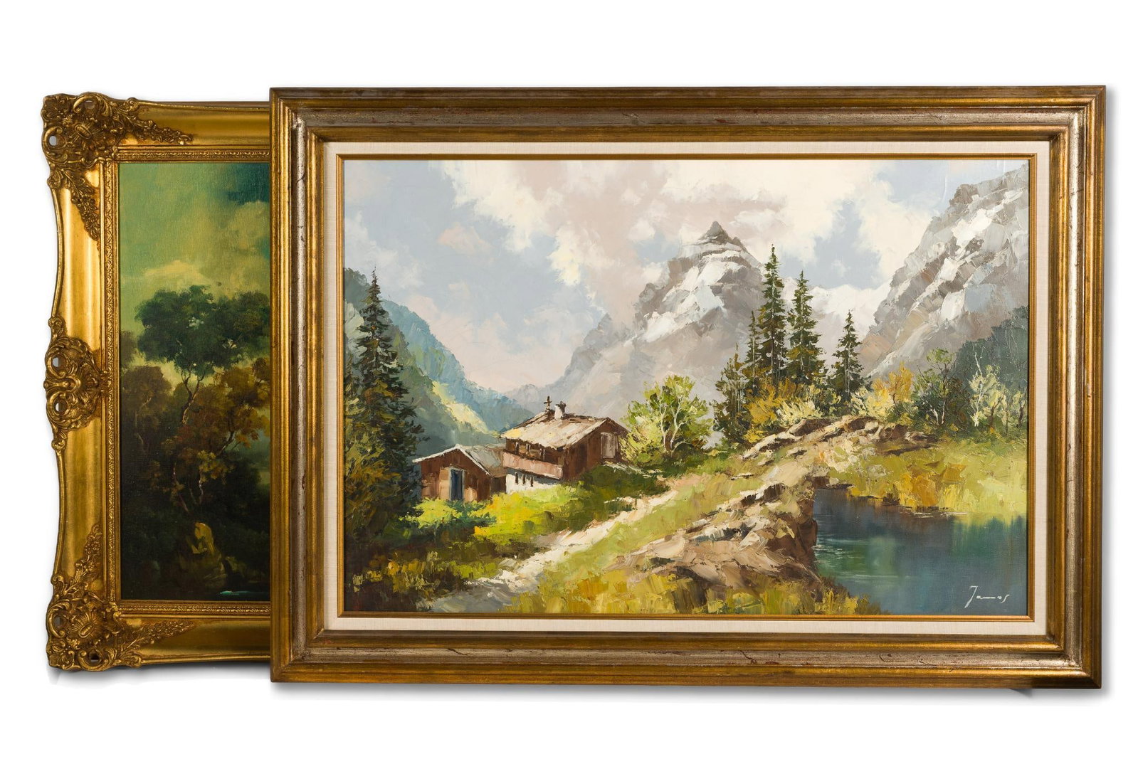 2 Oil on Canvas Paintings (1 of 6)