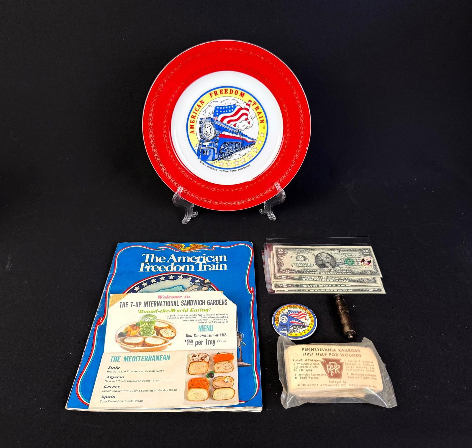 8 American Freedom Train Souvenirs & PRR Wound Kit (1 of 6)