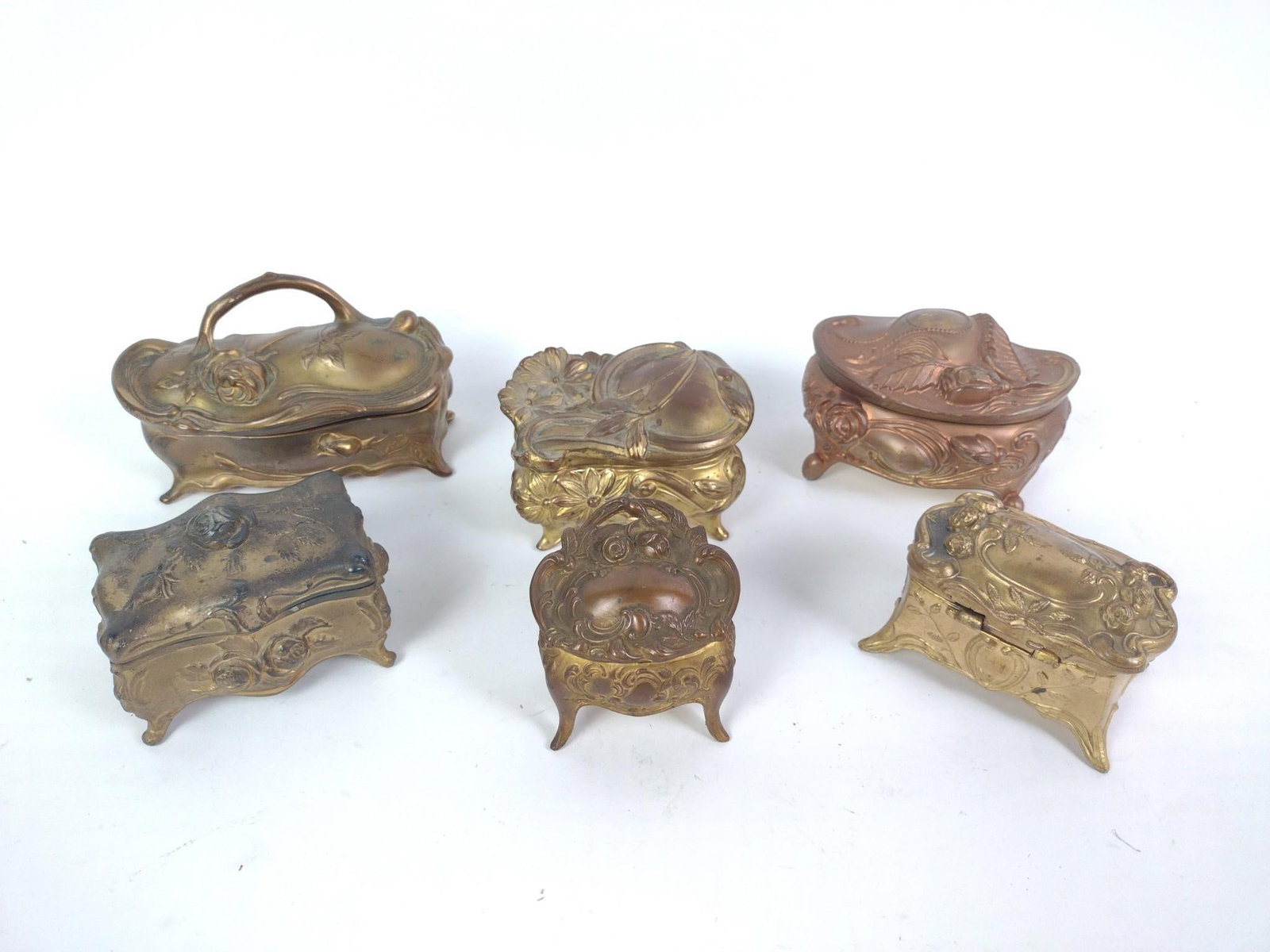 6 Art Nouveau Trinket Boxes (1 of 15)