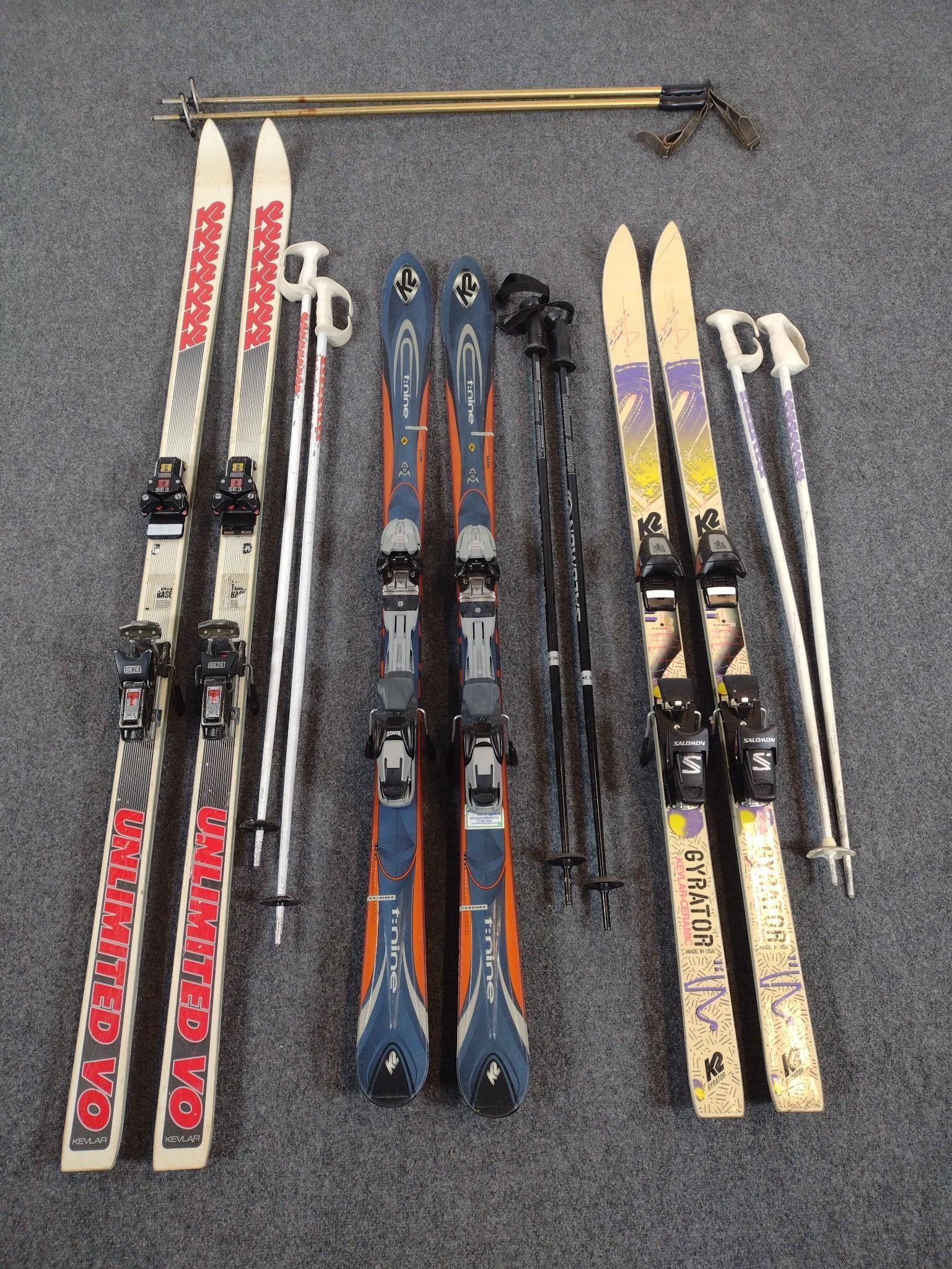 3 Sets Of K2 Skis Incl Gyrator (1 of 7)