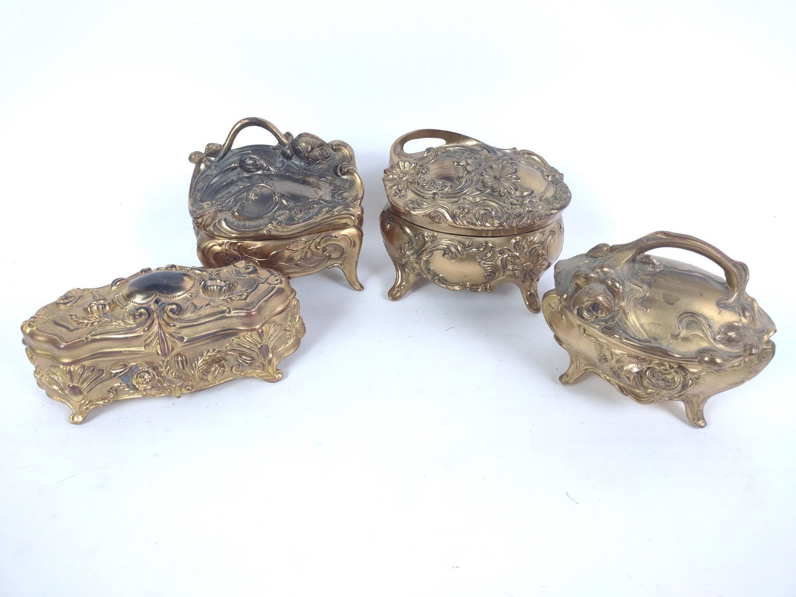 4 Art Nouveau Jewelry Boxes (1 of 9)