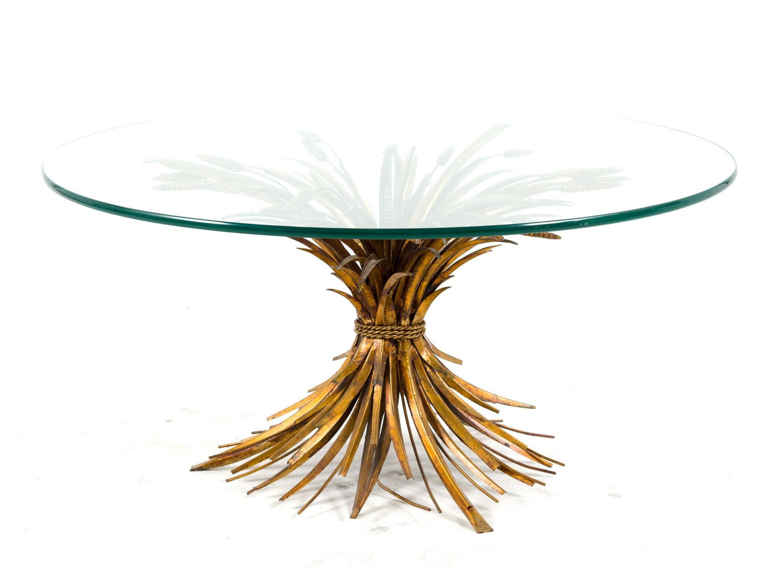 Hollywood Regency Style Wheat Dining Table (1 of 3)