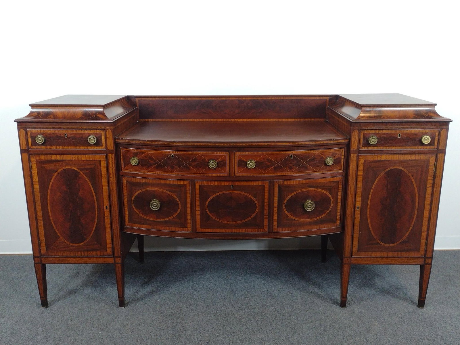 Royal Furniture Co Federal Inlaid Sideboard (1 of 8)
