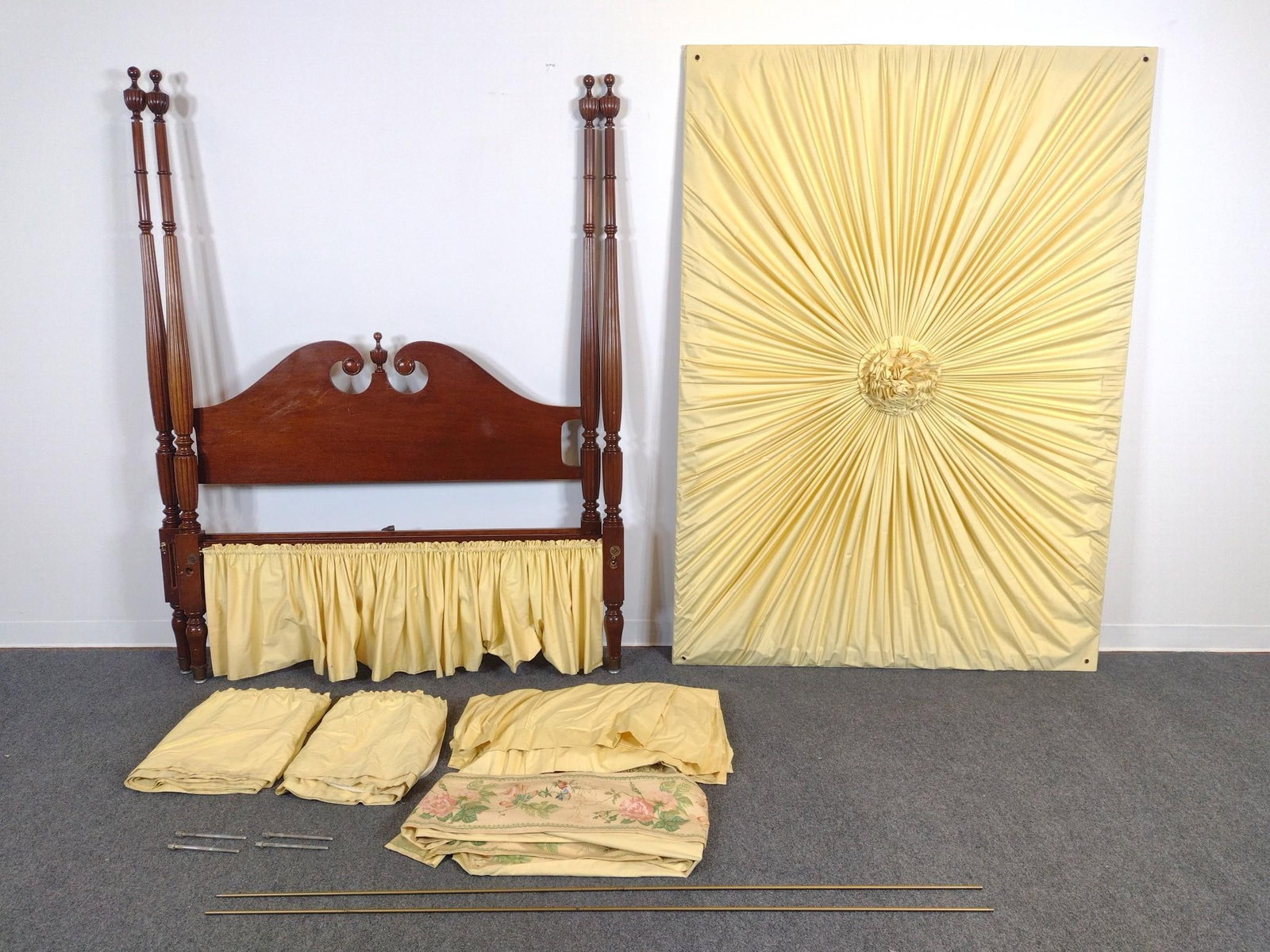 Custom Queen Four-Poster Canopy Bed (1 of 5)