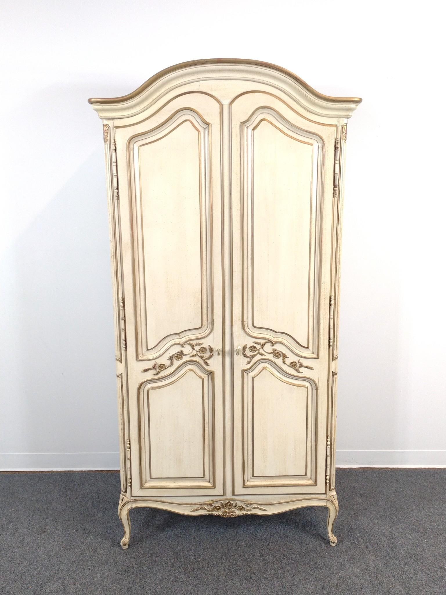 Henredon Armoire: 39" wide X 20-1/2" deep X 77-1/2" high. 