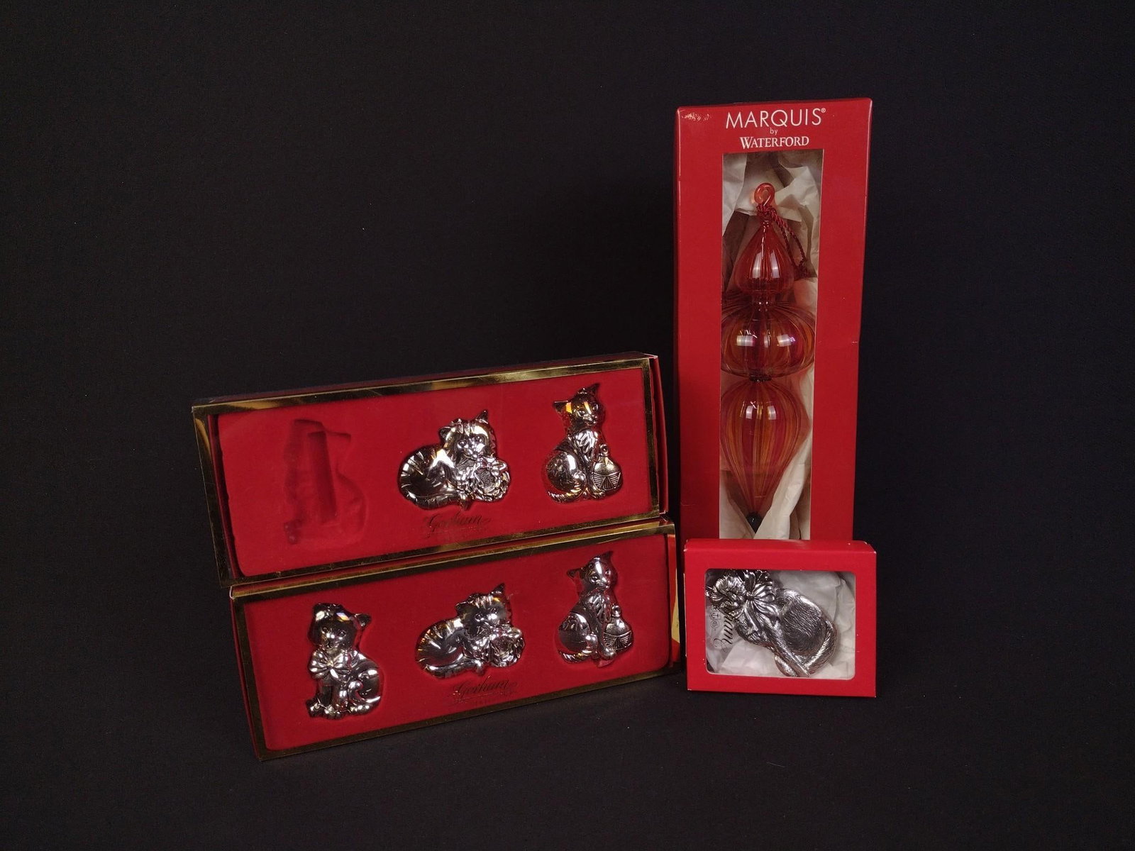 7 Ornaments incl. Gorham and Waterford (1 of 5)