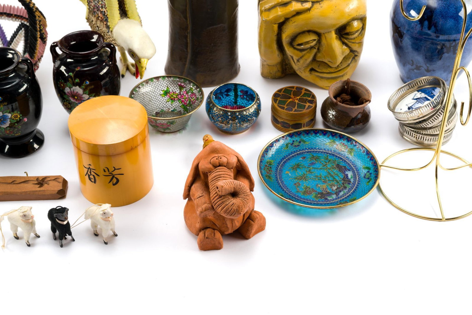 30 Assorted Folk Art Objects - 5