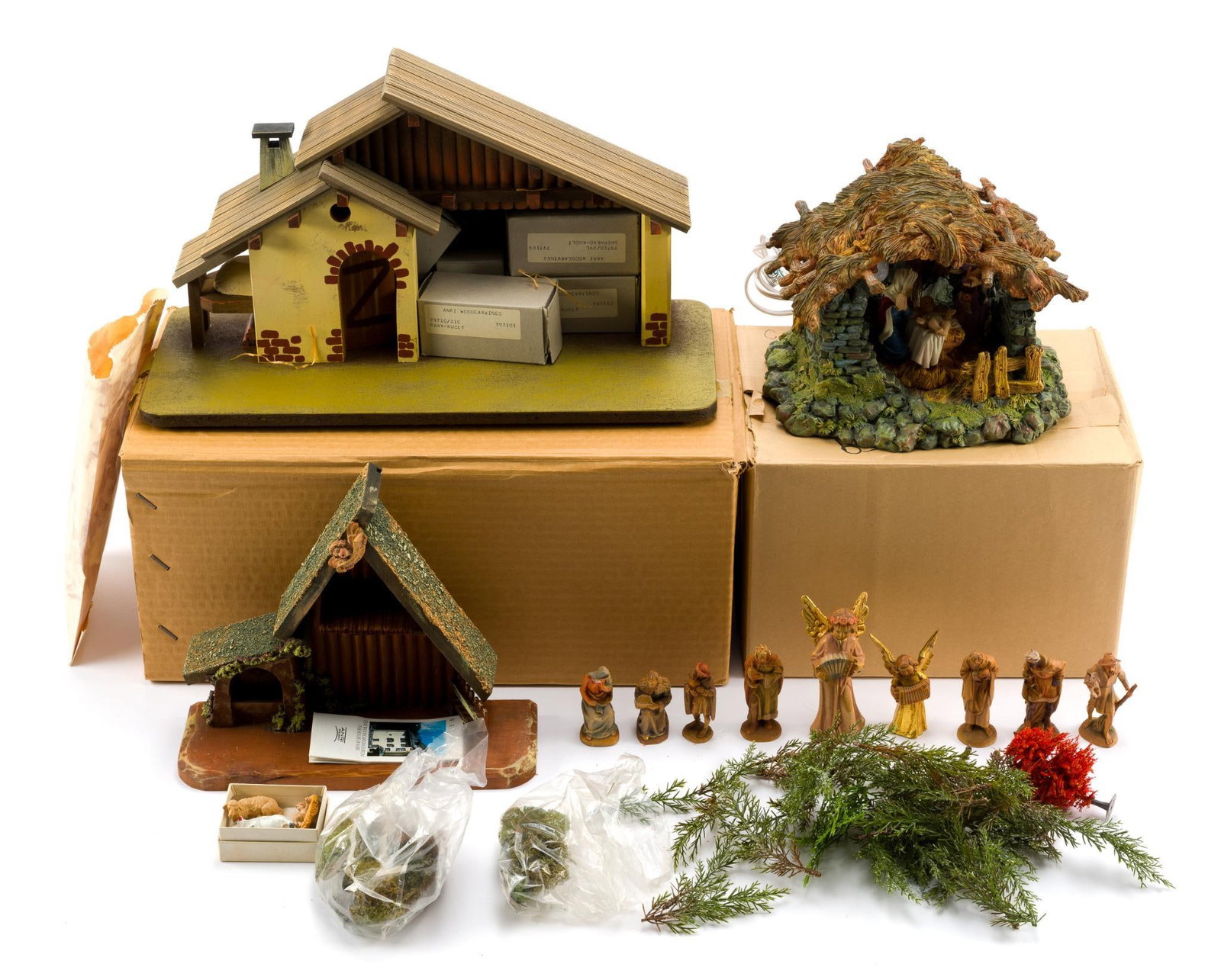 Anri Christmas Nativity Set Incl. 11 Wooden Anri Figures (1 of 5)