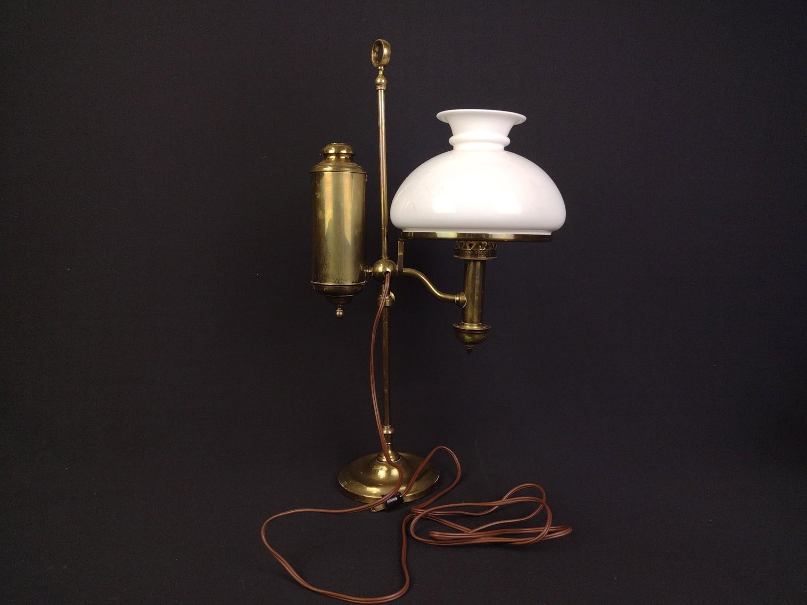 Vintage Brass Student Lamp (1 of 6)