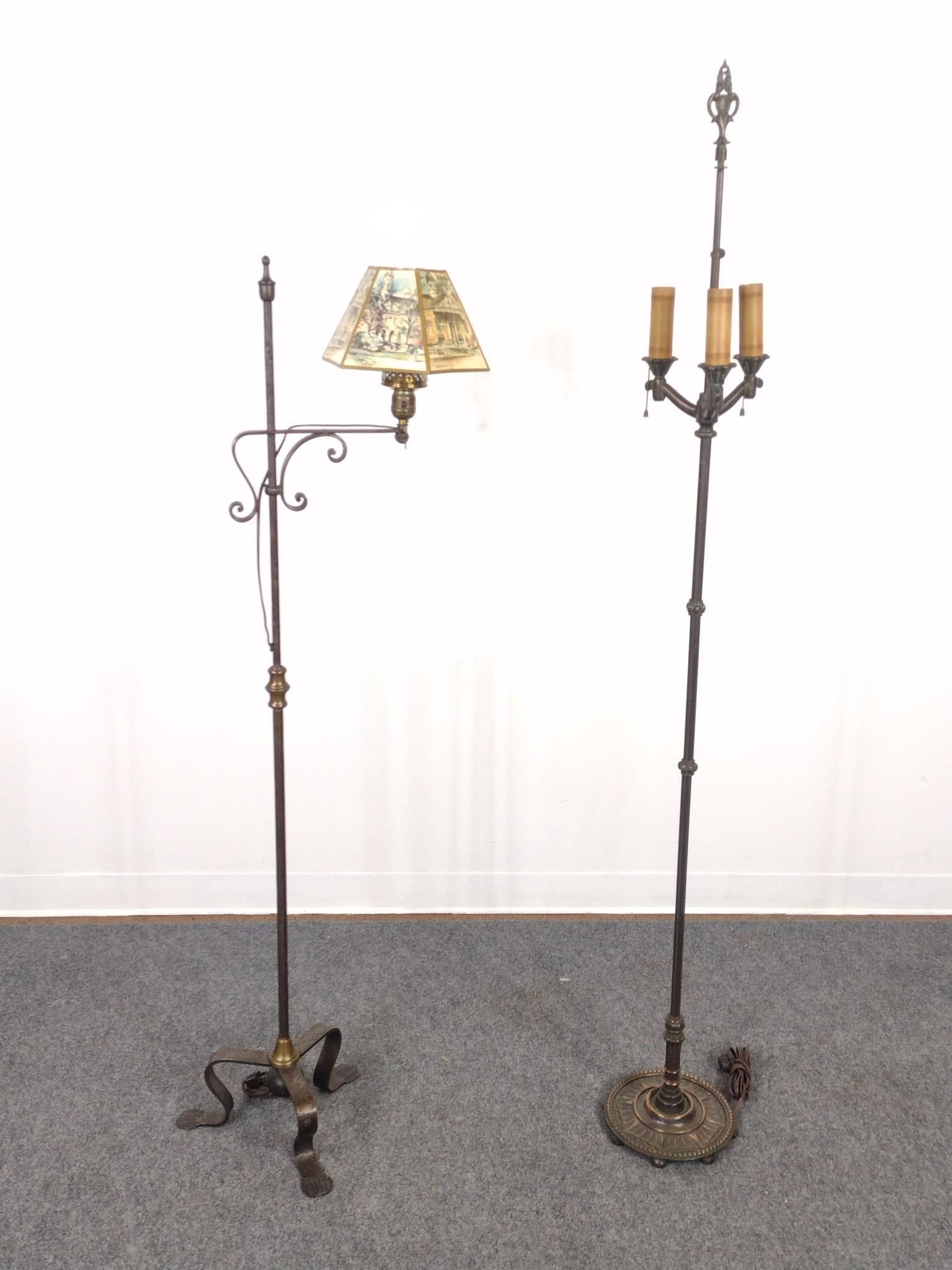 2 Vintage Metal Floor Lamps Incl. Rembrandt (1 of 5)