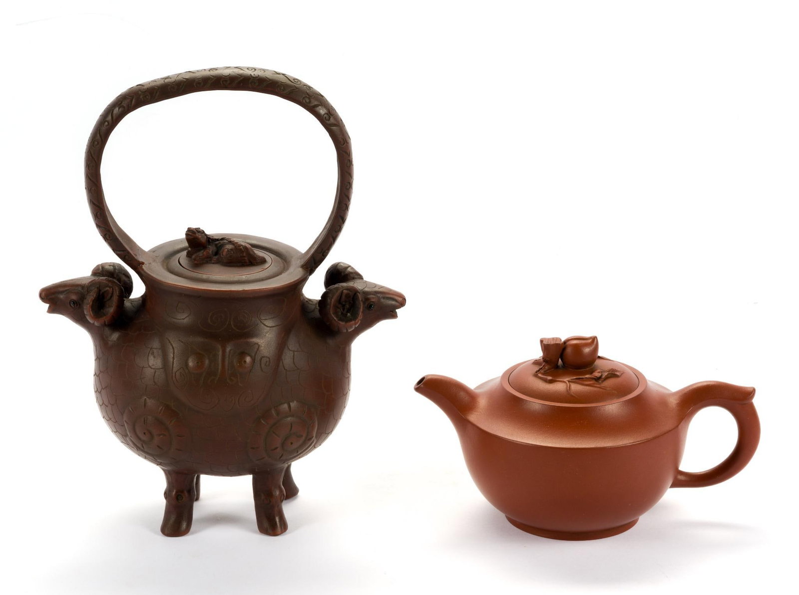 2 Chinese Clay Teapots (1 of 6)