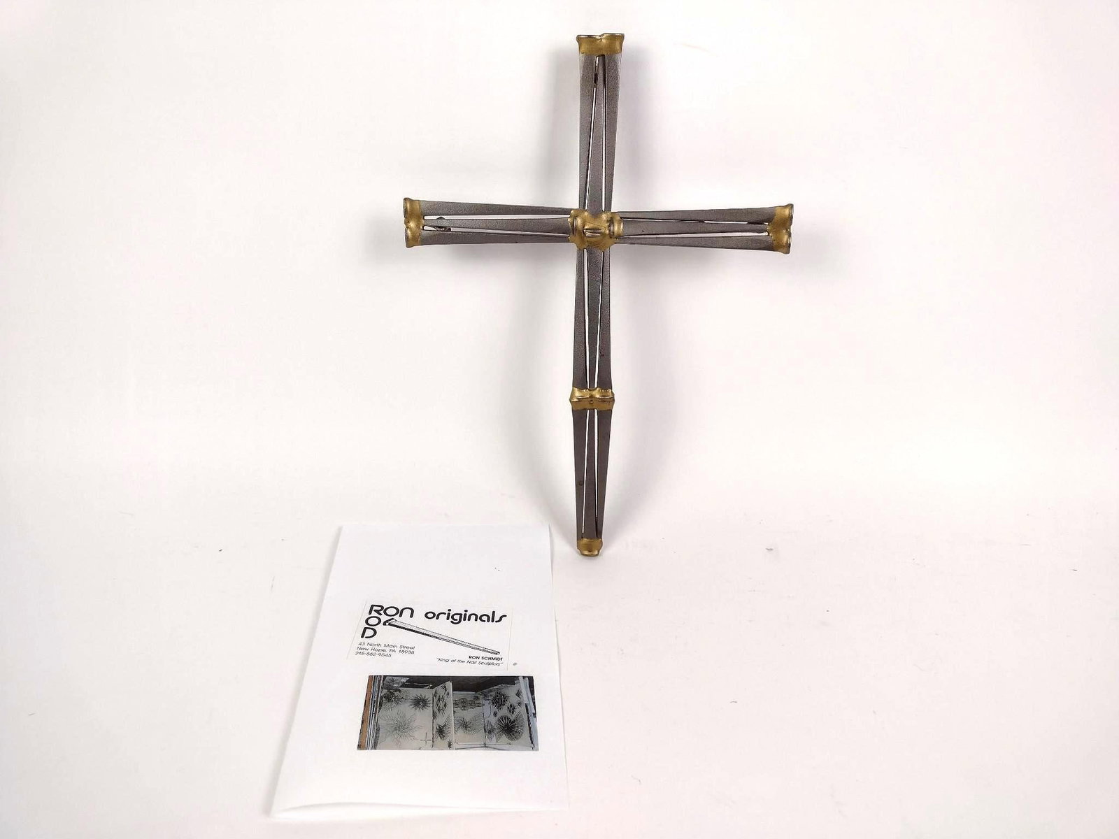 Ron Schmidt Nail Cross Sculpture (1 of 2)