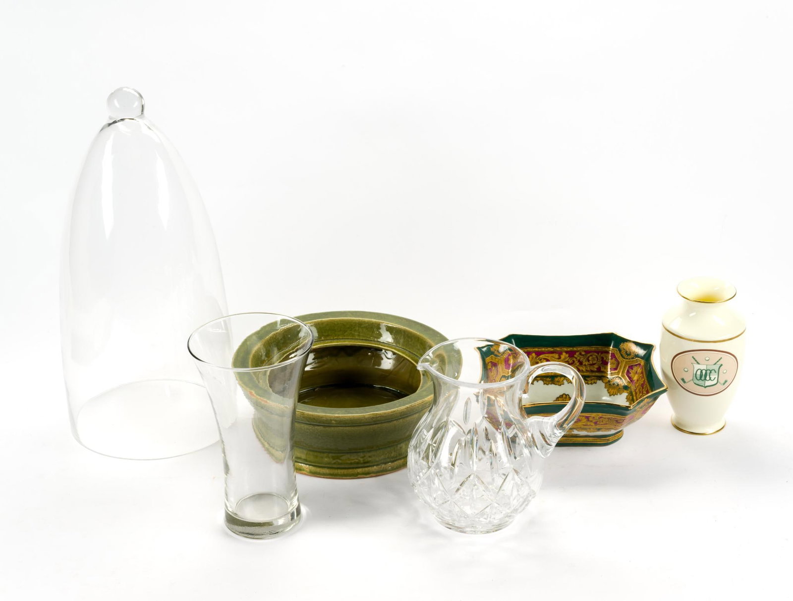 Porcelain and Glassware Incl. Block Glass (1 of 5)