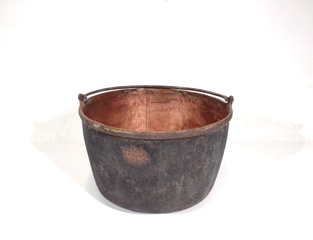 Antique Large Apple Butter Copper Pot (1 of 1)