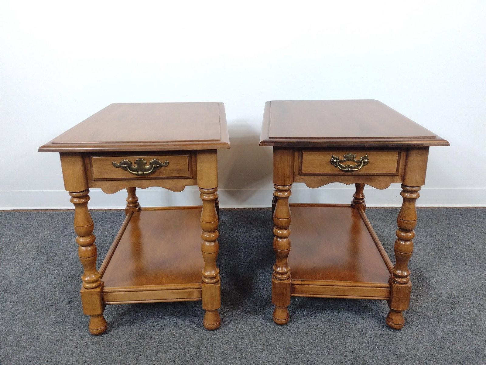 Pair of Single Drawer End Tables (1 of 5)