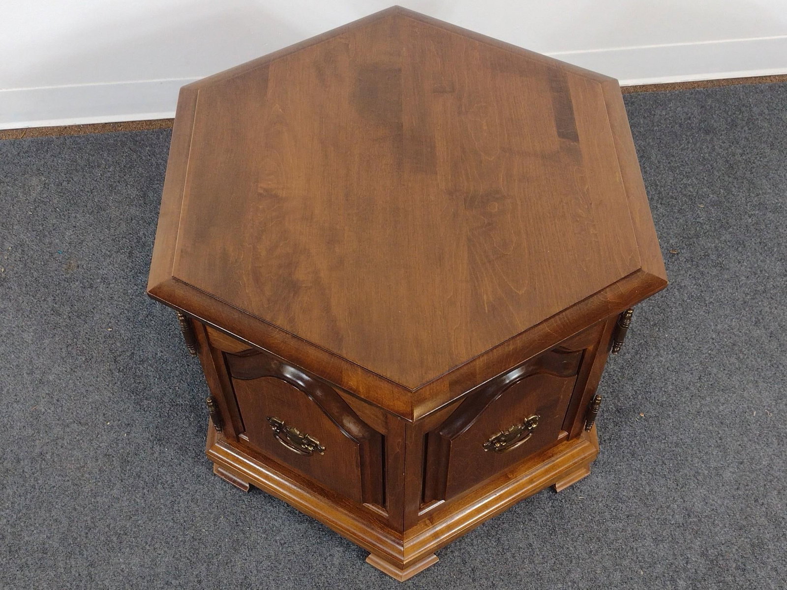 2 Hexagonal End Tables - 2