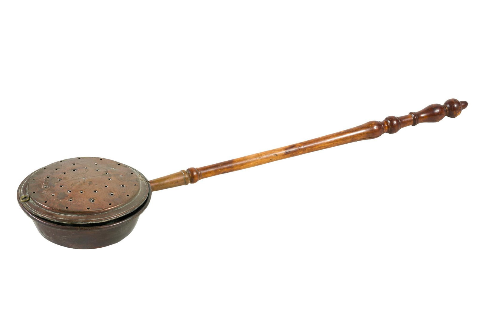 (Gilded Age) Copper Bed Warmer (1 of 4)
