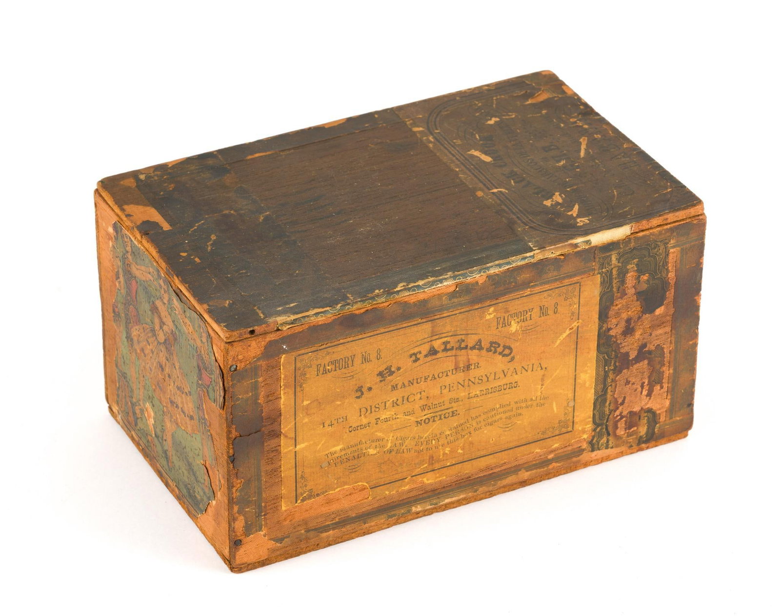 (Reconstruction Era) J.H. Tallard Cigar Box (1 of 3)