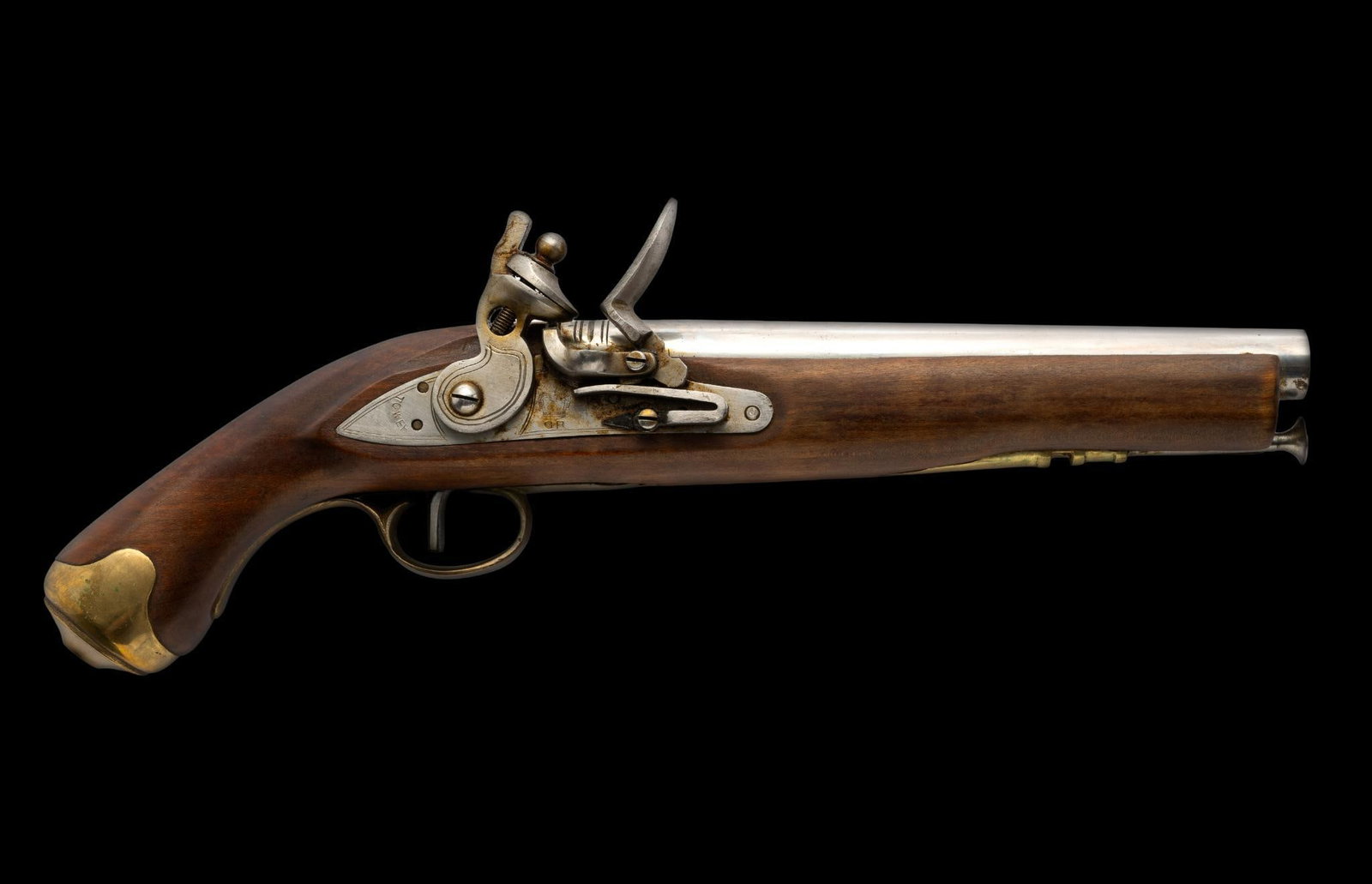 Japanese Reproduction Flinklock Pistol, approx 20 ga. (1 of 4)