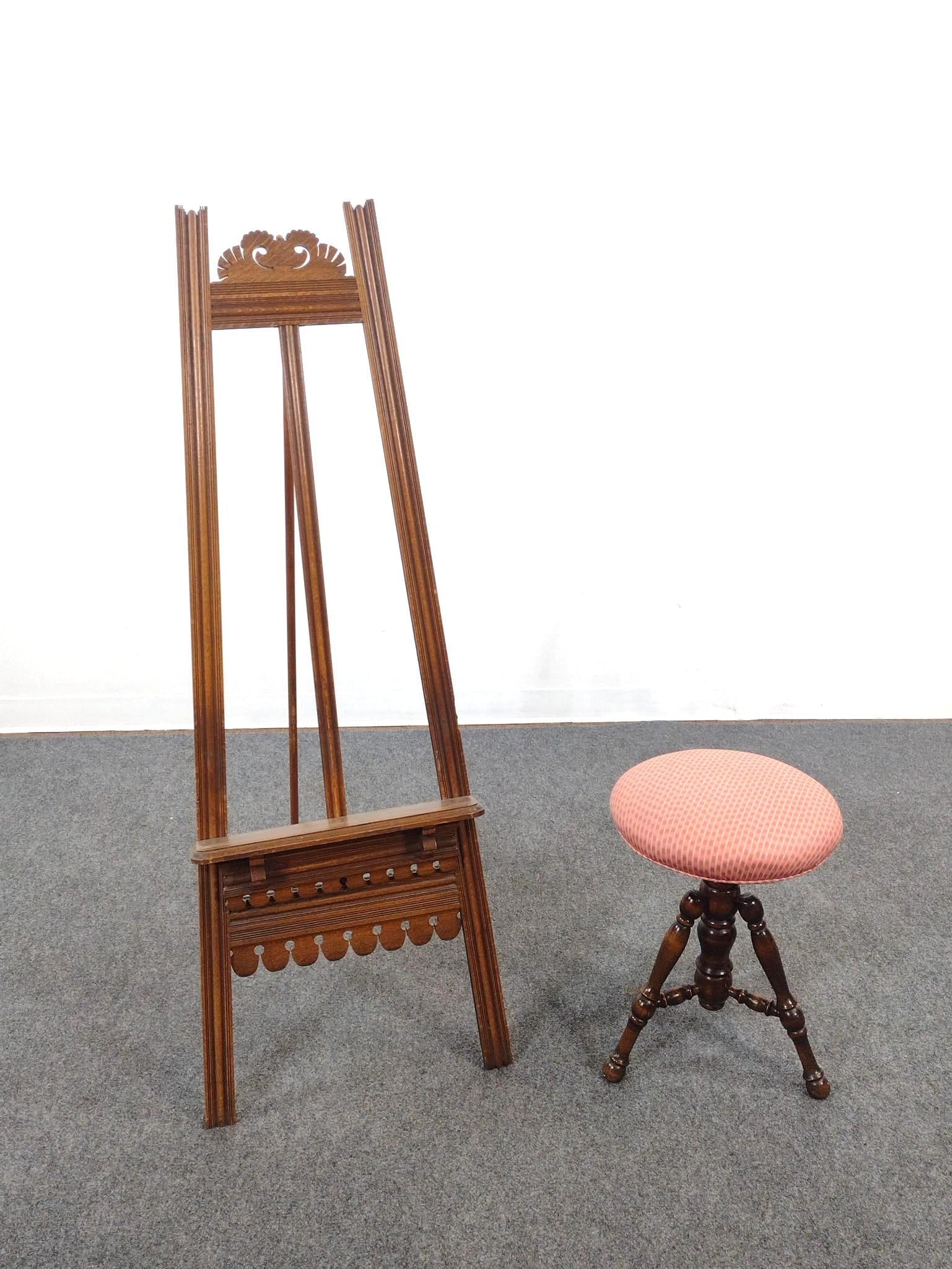 Easel and Piano Stool (1 of 7)