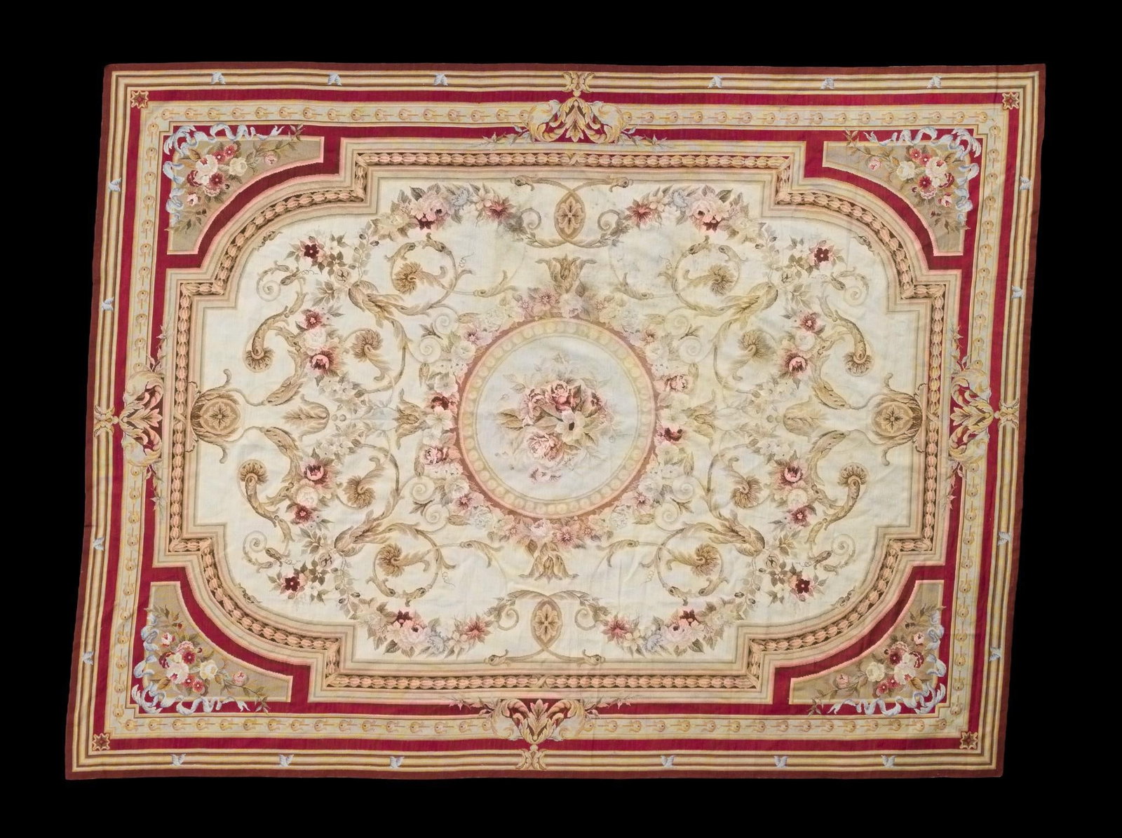 French Aubusson Style Flatweave Tapestry Rug (1 of 6)