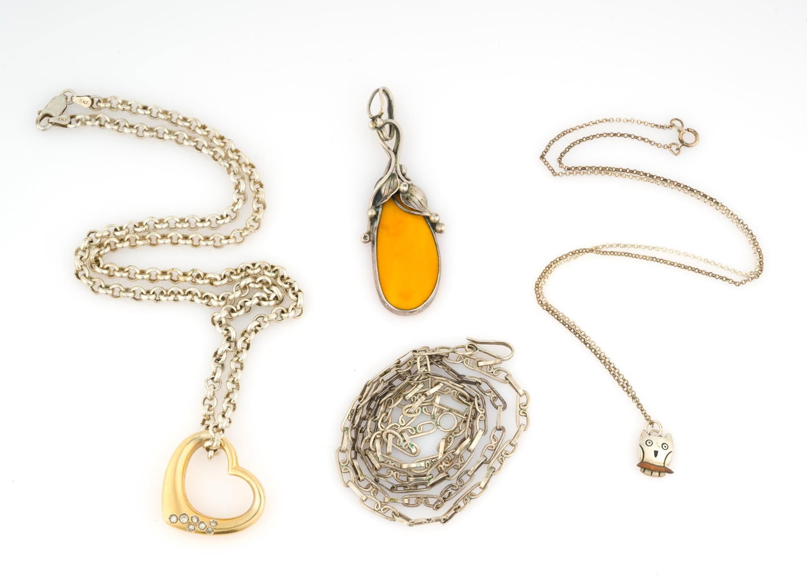 3 Sterling Silver Necklaces (1 of 4)