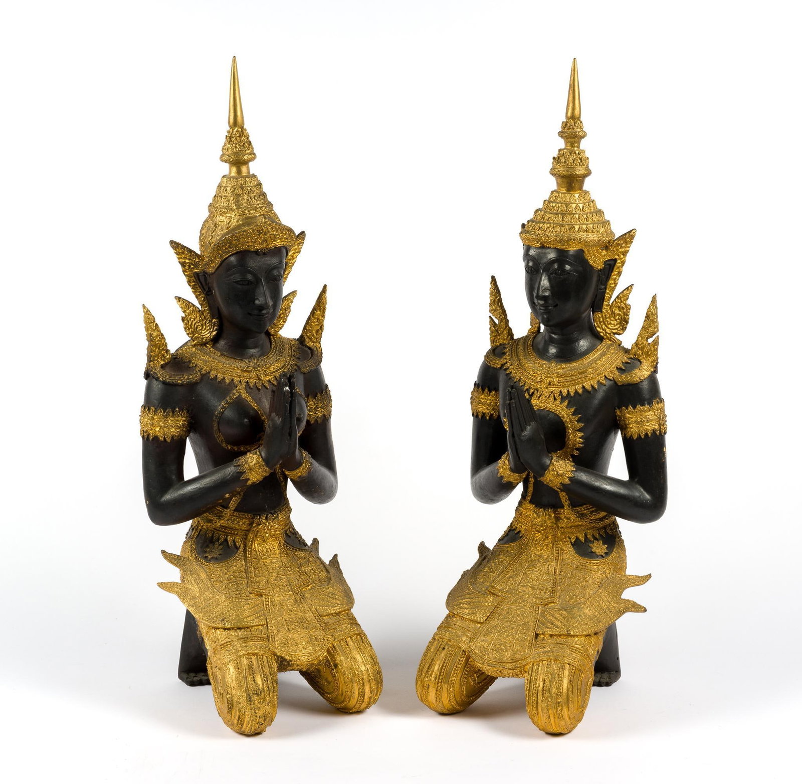 Pair of Thai Temple Guard Statues (1 of 4)
