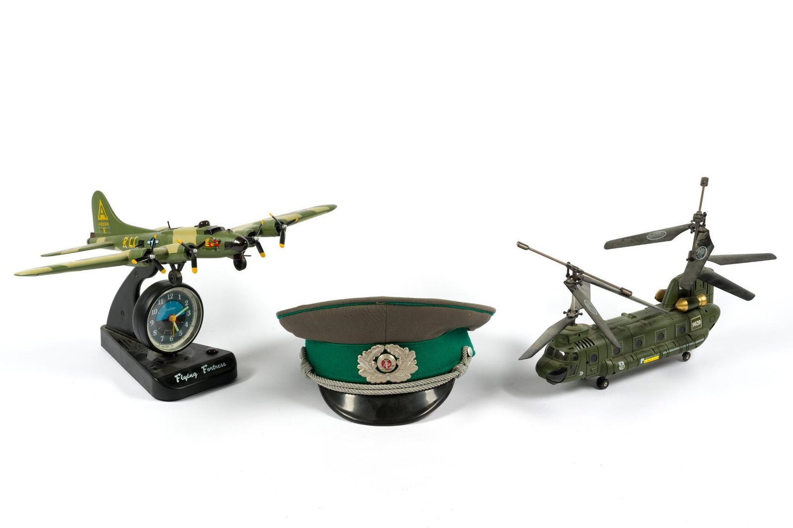 East German Border Hat & Flying Fortress Alarm Clock (1 of 7)